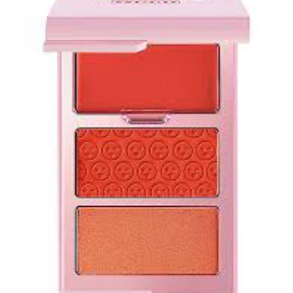 One Size O/S Cheek Clapper 3D Blush Trio Phat Ass - coral pink